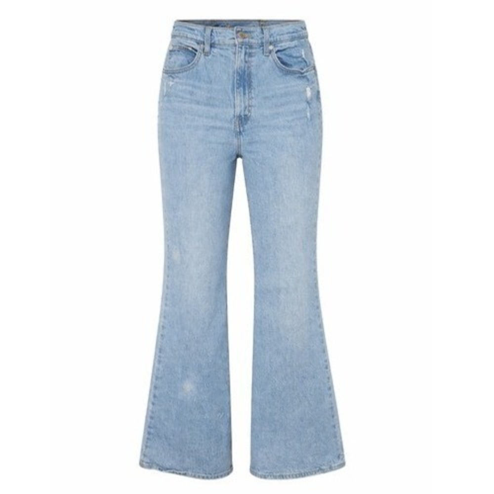 Levi's Womens High Rise 70s Flare Jeans Light Wash Thrashed Distressed W29 L32